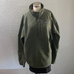 Gently used Patagonia Better Sweater 1/4 Zip in Industrial Green Size XL